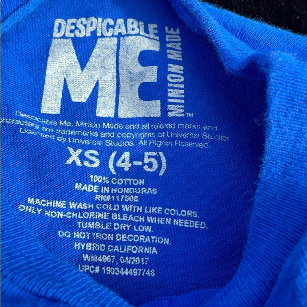 Despicable Me Minion SS Blue Tee If You Met My Family You’d Understand XS (4/5)
